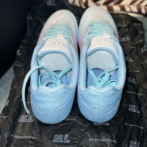 Track spikes US 6.5 blue pink purple white New in box - Picture 5 of 10